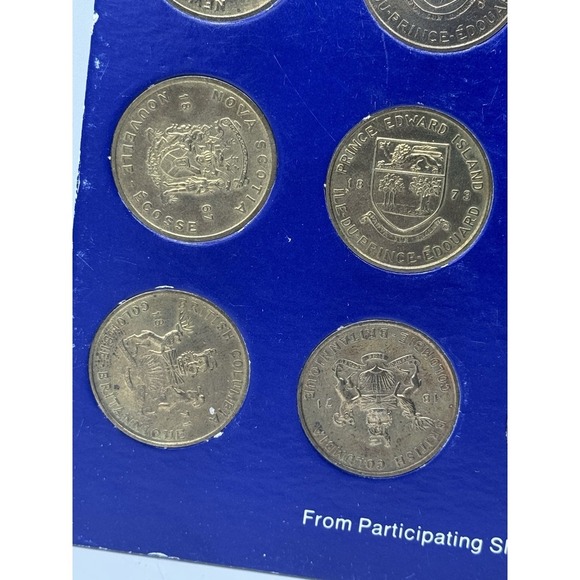 Shell Coat Of Arms Floral Emblems Of Canada Collector Set Of 13 Complete. - Picture 7 of 14